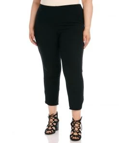 Karen Kane Plus Size Curved Hem Piper Pants