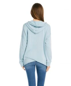Karen Kane Petite Size Asymmetric Hem Hoodie Petites