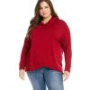 Karen Kane Plus Size Crossover Hoodie