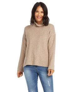 Karen Kane Clothing Turtleneck Hi-Lo Sweater
