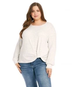 Karen Kane Plus Size Side Pick-Up Top