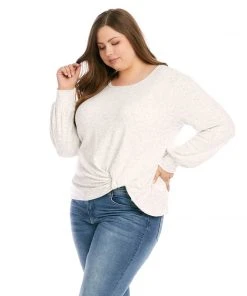 Karen Kane Plus Size Side Pick-Up Top