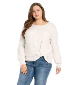 Karen Kane Plus Size Side Pick-Up Top