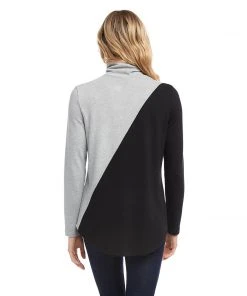 Karen Kane Contrast Turtleneck Sweater