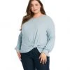 Karen Kane Plus Size Side Pick-Up Top