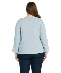 Karen Kane Plus Size Side Pick-Up Top