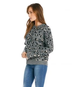 Karen Kane Animal Jacquard Sweater Clothing