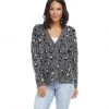 Karen Kane Clothing Animal Jacquard Cardigan