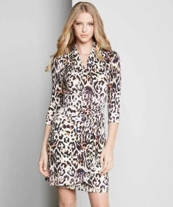 Karen Kane New Arrivals 3/4 Sleeve Cascade Wrap Dress