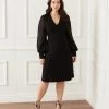 Karen Kane New Arrivals Plus Size Sheer Sleeve Dress
