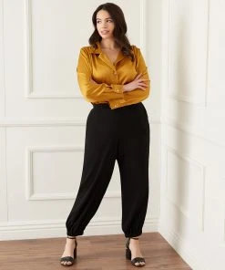 Karen Kane Plus Size Crepe Jogger New Arrivals