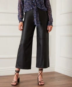 Karen Kane New Arrivals Cropped Faux Leather Pants