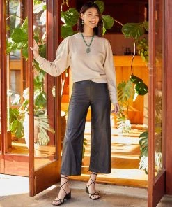 Karen Kane New Arrivals Cropped Faux Leather Pants