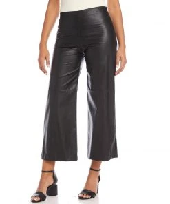 Karen Kane New Arrivals Cropped Faux Leather Pants