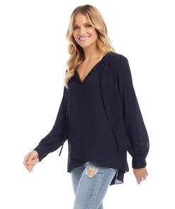 Karen Kane Crossover Tie Top - Stylish Women's Tops for New Arrivals 8 Karen Kane Crossover Tie Top