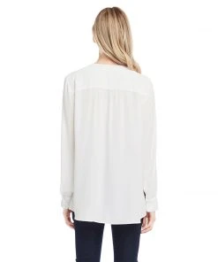 Karen Kane Crossover Tie Top