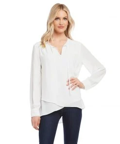 Karen Kane Crossover Tie Top