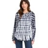 Karen Kane Long Sleeve Tie-Dye Top