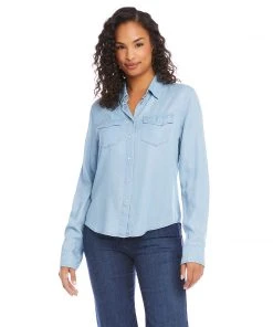 Karen Kane Button Up Shirt New Arrivals