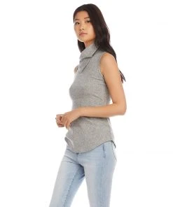 Karen Kane Sleeveless Drape Neck Top New Arrivals