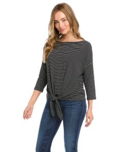 Karen Kane New Arrivals 3/4 Sleeve Boatneck Top