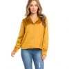 Karen Kane Petite Size Long Sleeve Button Up Shirt New Arrivals