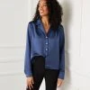 Karen Kane Long Sleeve Button Up Shirt