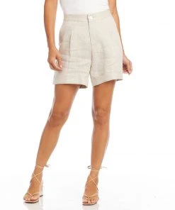 Karen Kane Clothing High Waist Pleated Shorts