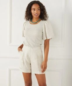 Karen Kane Clothing High Waist Pleated Shorts