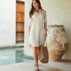 Karen Kane Clothing Linen Shirtdress