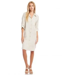 Karen Kane Clothing Linen Shirtdress