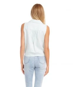 Karen Kane Sleeveless Tie-Front Top