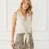 Karen Kane Clothing Sleeveless Tie-Front Top