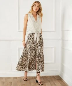 Karen Kane Clothing Sleeveless Tie-Front Top