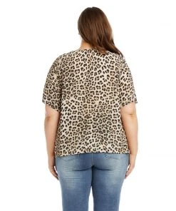 Karen Kane Plus Size Tie-Front Top