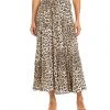 Karen Kane Petites Petite Size Tiered Midi Skirt