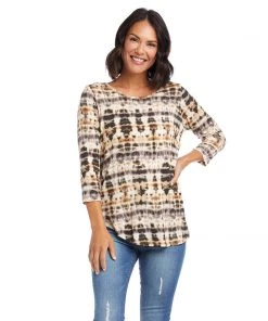 Karen Kane Clothing 3/4 Sleeve Shirttail Top