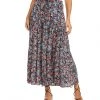 Karen Kane Petite Size Tiered Midi Skirt