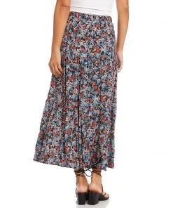 Karen Kane Petite Size Tiered Midi Skirt