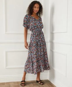 Karen Kane Tiered Midi Skirt Clothing