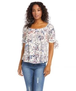 Karen Kane Petite Size Square Neck Top