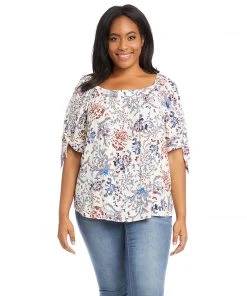 Karen Kane Plus Size Square Neck Top