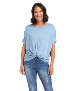 Karen Kane Petite Size Twist Front Top