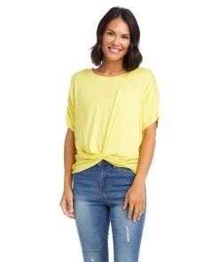 Karen Kane Petite Size Twist Front Top