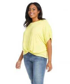 Karen Kane Plus Size Twist Front Top