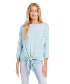 Karen Kane 3/4 Sleeve Boatneck Top