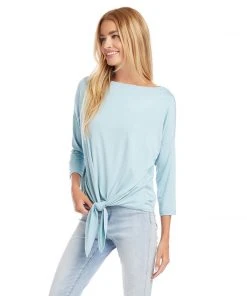 Karen Kane 3/4 Sleeve Boatneck Top