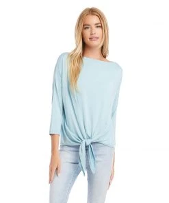Karen Kane 3/4 Sleeve Boatneck Top