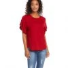 Karen Kane Ruffle Sleeve Top