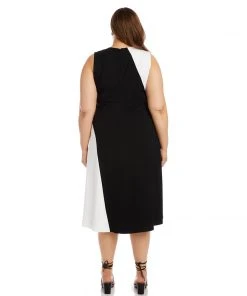 Karen Kane Plus Size Sleeveless Colorblock Dress